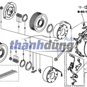 Puly lốc điều hòa xe Peugeot 3008 2022 | 6453T9 - Ảnh 5