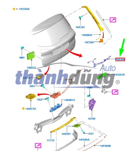 Ty Chống Cốp Hậu Toyota Fortuner 2007 | 689600K251 - Ảnh 5