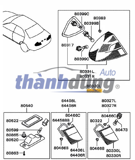 Đèn hậu CHEVROLET AVEO 2006-2012 | 96550615 - Ảnh 4