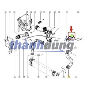 CỔ HÚT GIÓ XE FORD FOCUS 2008 | 4M519424FT - Ảnh 4
