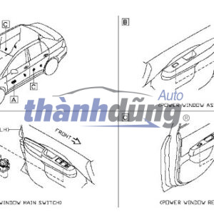 Công Tắc Lên Xuống Kính Hyundai I10 2022 | 93570B40104X - Ảnh 4