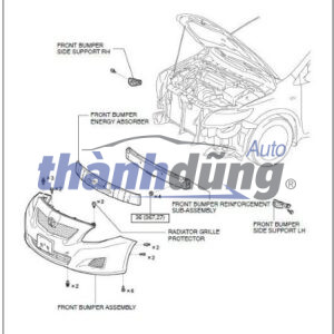 Nắp móc cứu hộ cản trước CHEVROLET CRUZE 2009-2014 | 94563430 - Ảnh 4