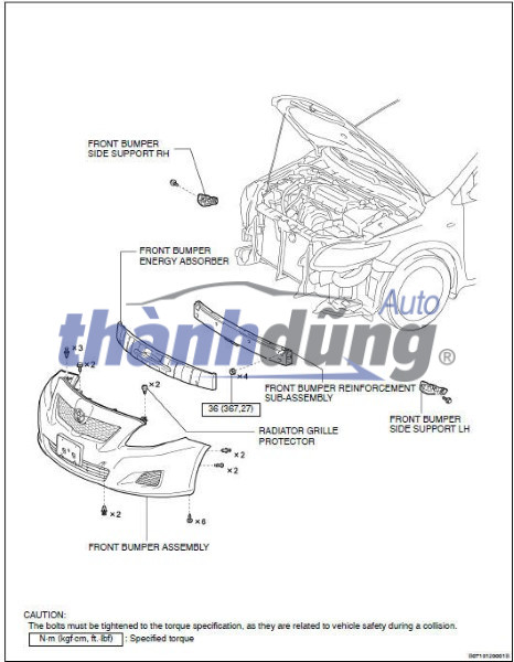 Nắp móc cứu hộ cản trước CHEVROLET CRUZE 2009-2014 | 94563430 - Ảnh 4