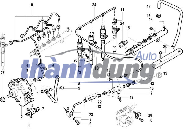 Ống Hồi Dầu Kim Phun Hyundai Santafe 2025 | 314712R000 - Ảnh 6