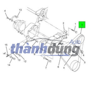 Alternative view of Dây Curoa Tổng Hyundai Solati 2023 | 252124A600