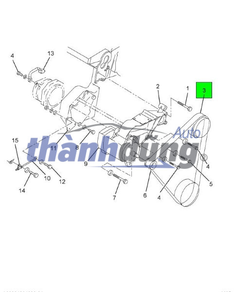 Dây Curoa Tổng Hyundai Solati 2023 | 252124A600 - Ảnh 2
