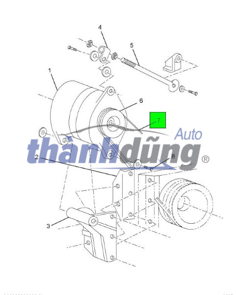 Dây Curoa Tổng Hyundai Solati 2023 | 252124A600 - Ảnh 3