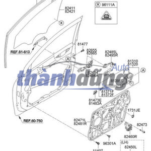 Khóa cửa trước HYUNDAI I10 2015 | 81310B4090 - Ảnh 4
