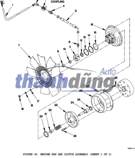 Ly tâm cánh quạt MITSUBISHI JOLIE 2000 | MD361311 - Ảnh 2