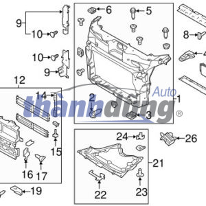 Khung xương đầu xe HYUNDAI TUCSON 2016 | 64101D3000 - Ảnh 6