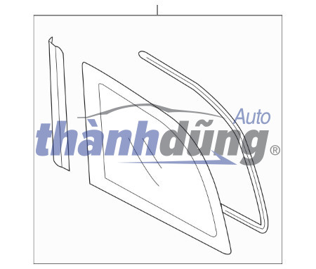 Kính Tam Giác Xe Hyundai Starex 2010 | 861804H050 - Ảnh 4