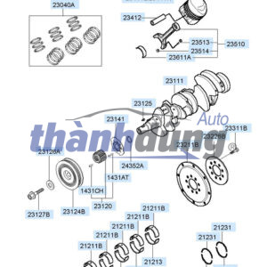 Puly trục cơ TOYOTA 4 RUNNER 2005 | 1340875040 - Ảnh 4