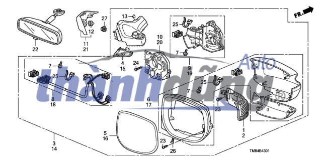 Mặt gương chiếu hậu MAZDA 3 1.5 LUXURY | BCWB691G1 - Ảnh 4
