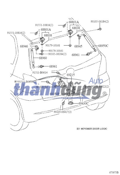 Tay mở thùng sau MITSUBISHI TRITON 2015-2019 | 5746A153 - Ảnh 5