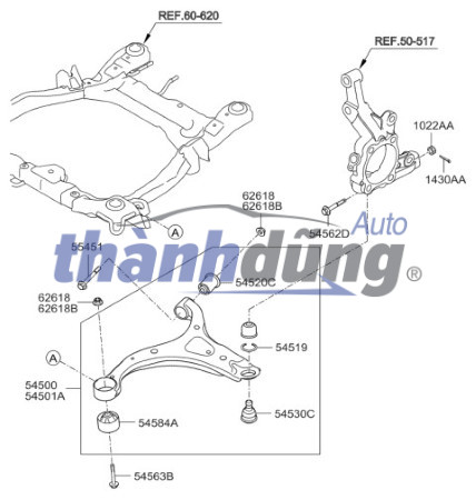 Cao Su Càng I Trên Audi A5 2.0 2014 | 8K0407515 - Ảnh 2