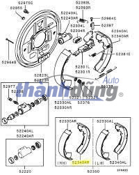 Mâm Dừng Phanh Sau Kia K2700 2009 | 583604E000 - Ảnh 4