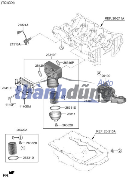 Két giải nhiệt nhớt hộp số KIA SEDONA 2012-2022 | 264102F020 - Ảnh 6