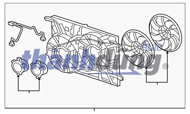 Quạt két nước xe MITSUBISHI LANCER 2.0 AT | CW722119 - Ảnh 5