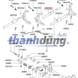 Càng cua số 5 HYUNDAI I10 2013-2017 | 4383002540 - Ảnh 5