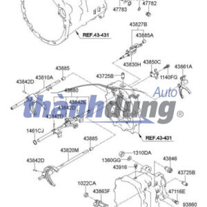 Càng cua số 5 HYUNDAI I10 2013-2017 | 4383002540 - Ảnh 4
