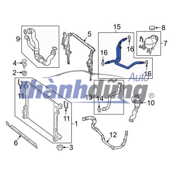Tuy ô hồi về bình nước phụ CHEVROLET CAPTIVA 2008 | 96828637 - Ảnh 4