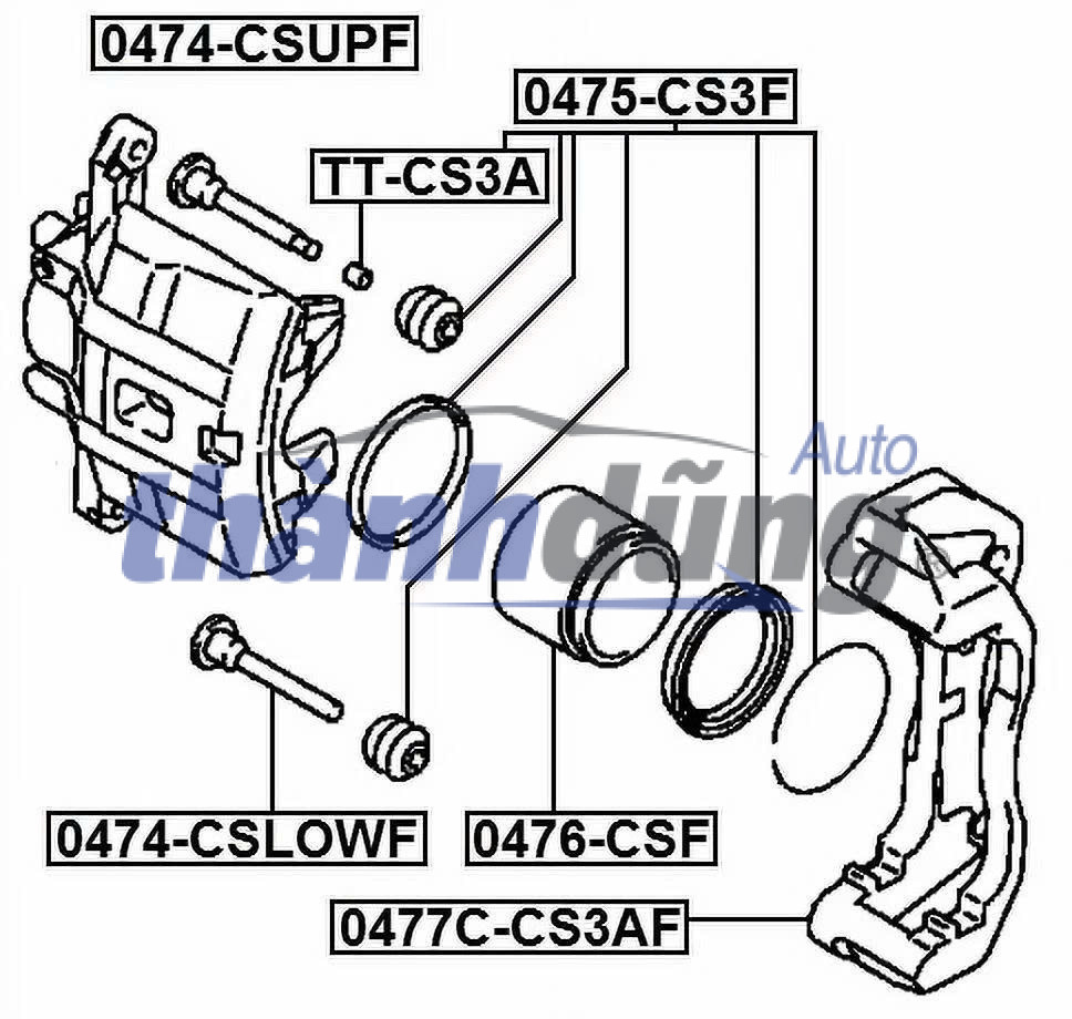 Ắc suốt phanh trước DAEWOO LACETTI 2003-2009 | 93740249 - Ảnh 4