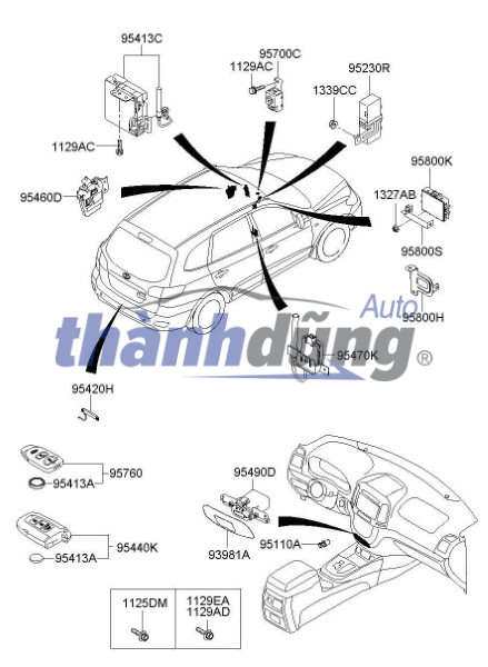 CHÌA KHÓA THÔNG MINH HYUNDAI I30 2014 | 954302L710 - Ảnh 4