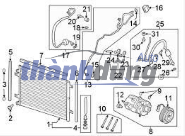 DÀN NÓNG FIAT DOBLO 2005 | 51758873 - Ảnh 5