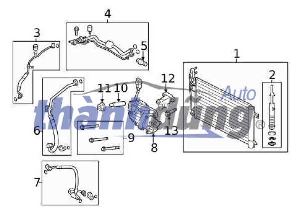 DÀN NÓNG XE AUDI Q5 2.0 2010 | 8K0260401 - Ảnh 4